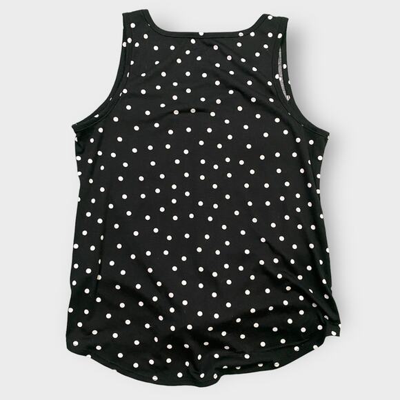 Rebellious One Junior’s Polka Dot Tank Top Black Small - Picture 3 of 7